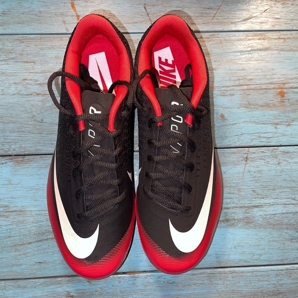 📦 Multiple Sizes Nike Lunar Vapor ULTRAFLY Elite 2 Baseball Cleats AO7946 004 - Picture 3 of 3